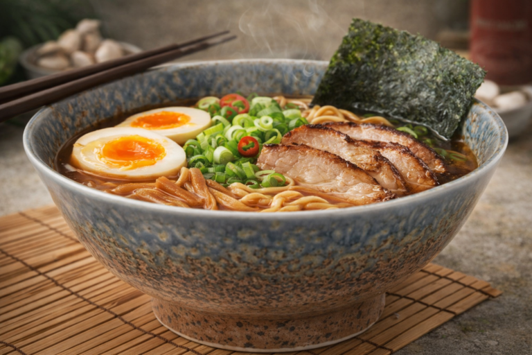 bowl of delicious ramen